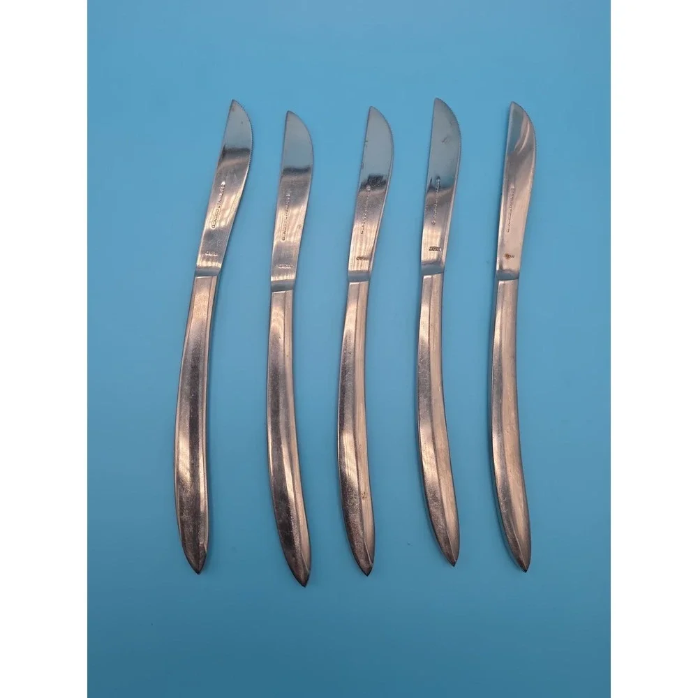 Gensico Caress Replacement Knives Stainless Steel Made In Japan Set Of 5